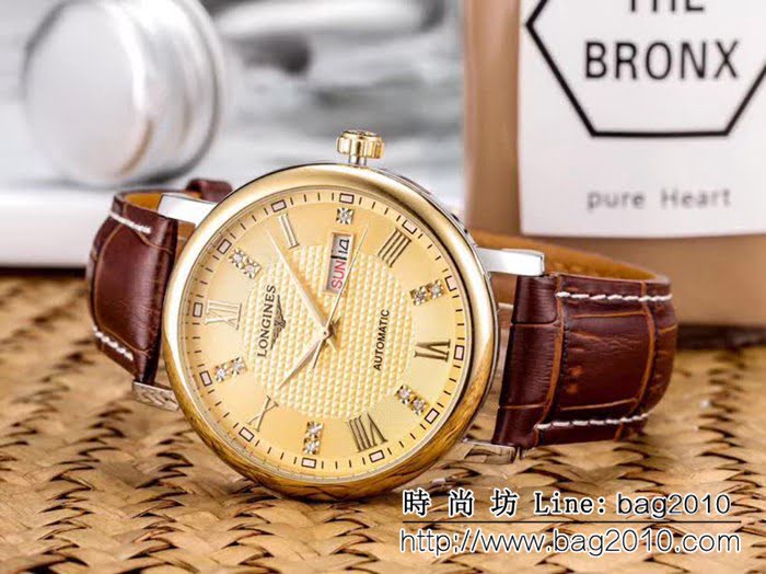 LONGINES浪琴 經典大三針 全自動機械 精品男士腕表 WSS2304